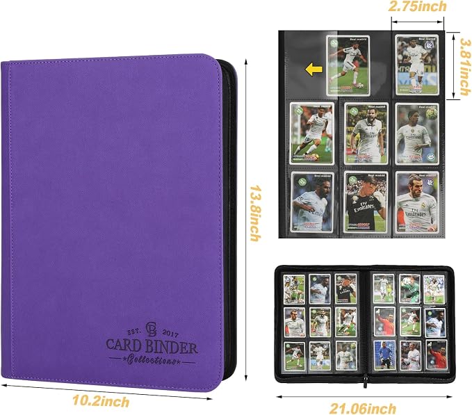 Trading Card Binder, Card Collection Binder Album Folder - Image 4