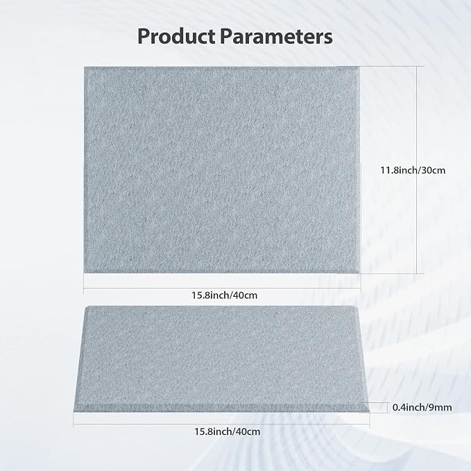 Amantech 12 Pack Acoustic Panels Self Adhesive Sound Proof Foam, High Density - Image 6