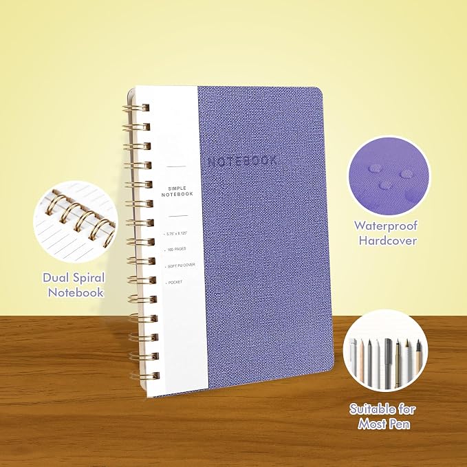 Spiral Notebook-5.75" x 8.125" College Ruled Journal - Image 2