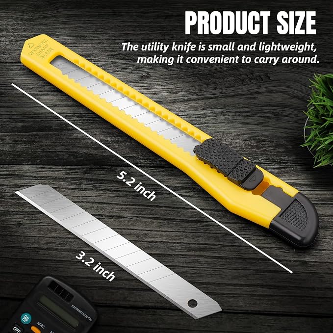 TIFICAL 24-Pack Retractable Box Cutter | 9mm Snap-Off Blades - Image 4