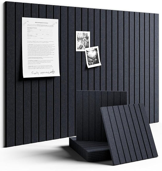 Fluxynara Large Felt Bulletin Board 36" x 24" Cork Board Alternative-6 Pack by FLUXYNARA