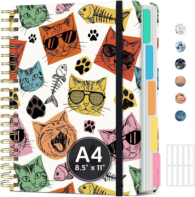 Hardcover Spiral Journal Notebooks by Taja