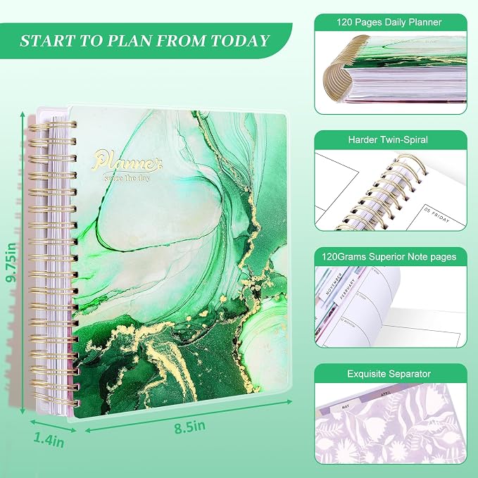 Planner 2026-2027, 18 Months Large Academic Daily Weekly Monthly Planner - Image 3