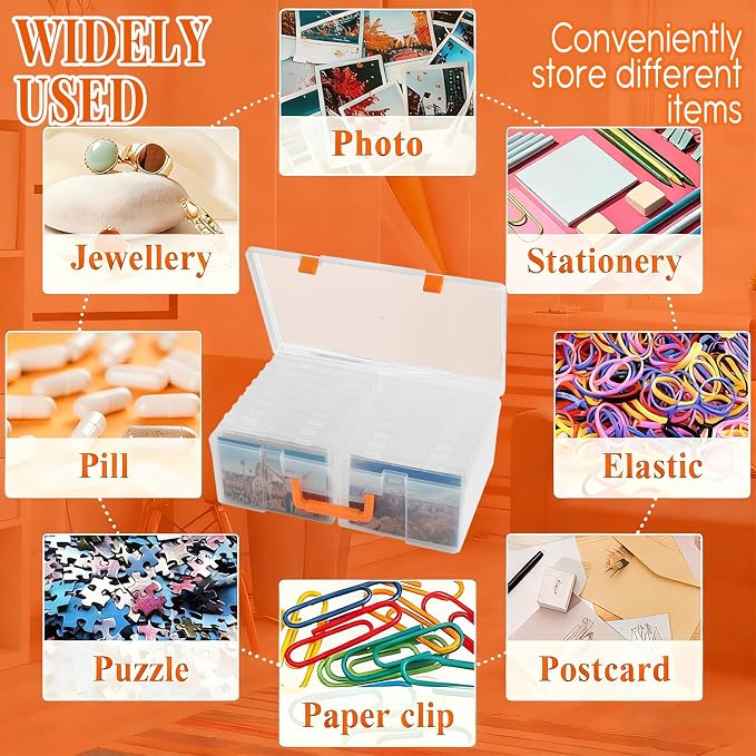Photo Storage Box 5 x 7 Inches, 18 Inner Photo Cases - Image 7