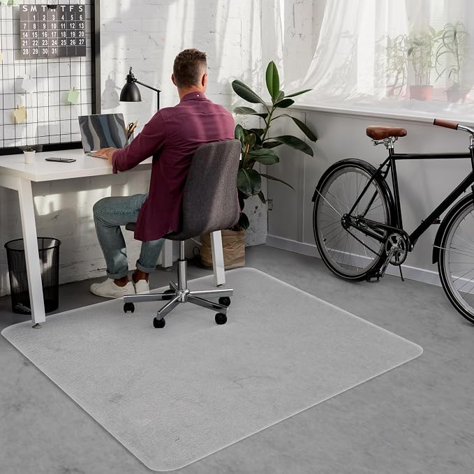 Office Chair Mat for Hardwood Floor, Heavy Duty Vinyl Floor Protector Mat for - Image 9