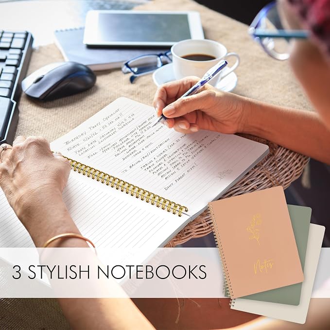 ZICOTO Aesthetic Spiral Notebook Set of 3 - Image 7