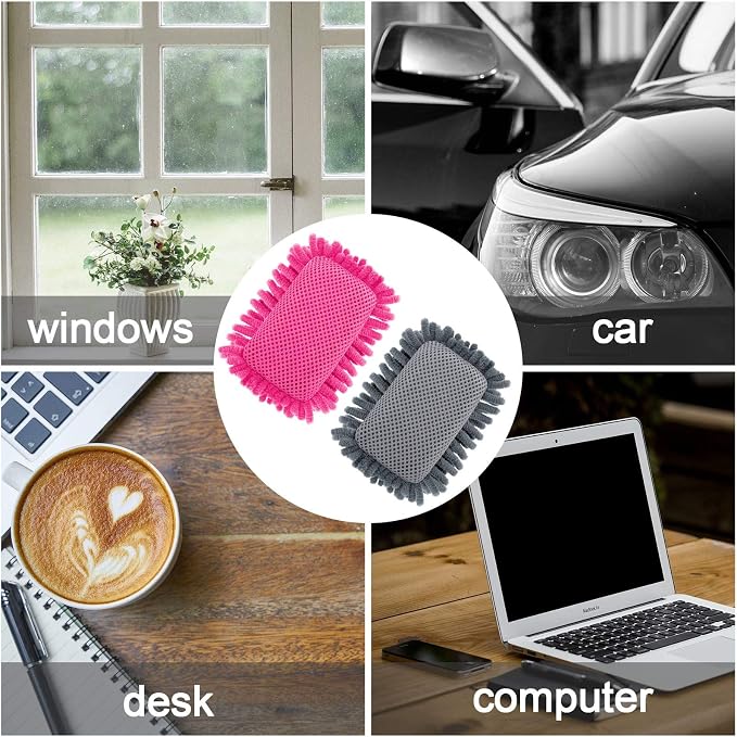 Outus 2 Pieces Microfiber Shag Whiteboard Eraser Dry Erase Eraser Washable - Image 5