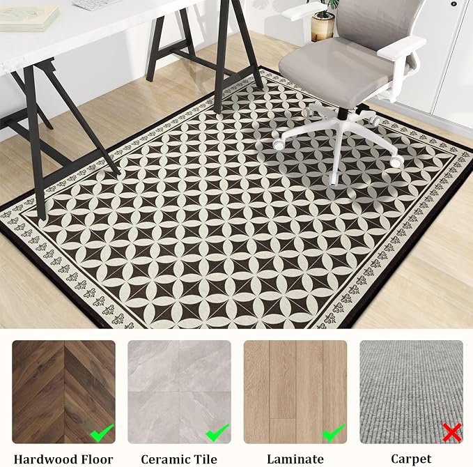 Office Chair Mat for Hardwood Floor, Machine Wash - Image 3