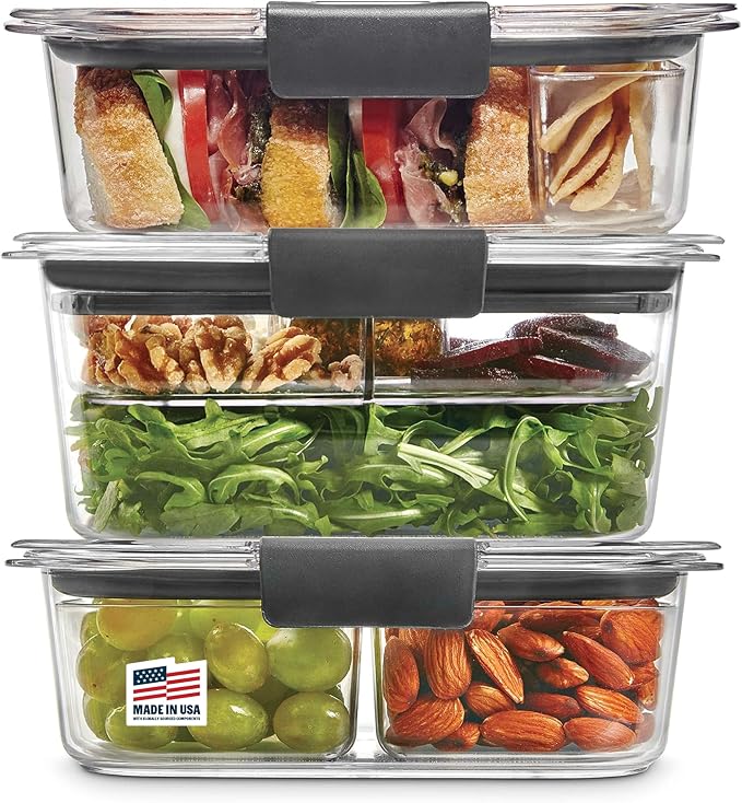 Rubbermaid Brilliance BPA-Free 3 Set Food Storage Containers by Unknown