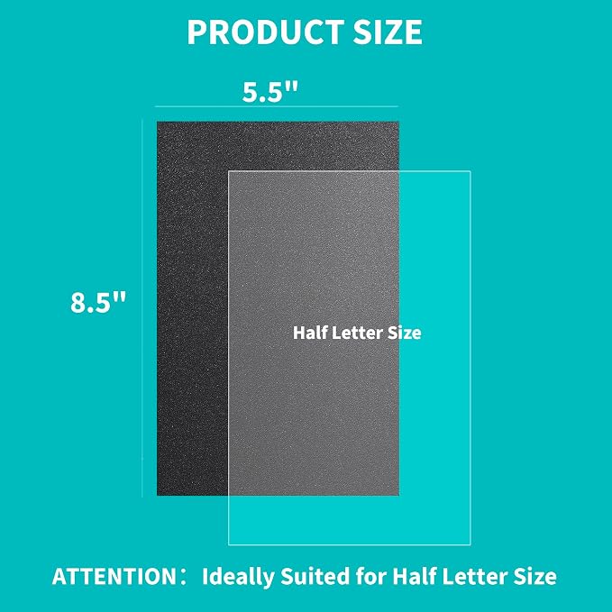 Binditek 100 Pack Binding Covers and Backs Set, 5.5 x 8.5 Inches, 50 Clear PVC - Image 3