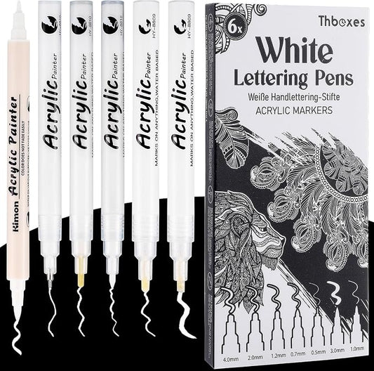 Thboxes White Pens Set by Thboxes