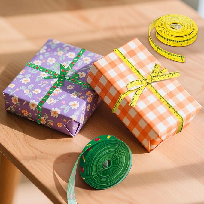 6 PCS Ruler Ribbon Teacher Themed 30 Yards, Back to School Ruler, ABC Ribbon - Image 3
