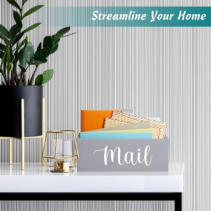 DRASTAR Mail Organizer Countertop, Mail Holder Wall Mount, Mail Sorter Organizer - Image 5