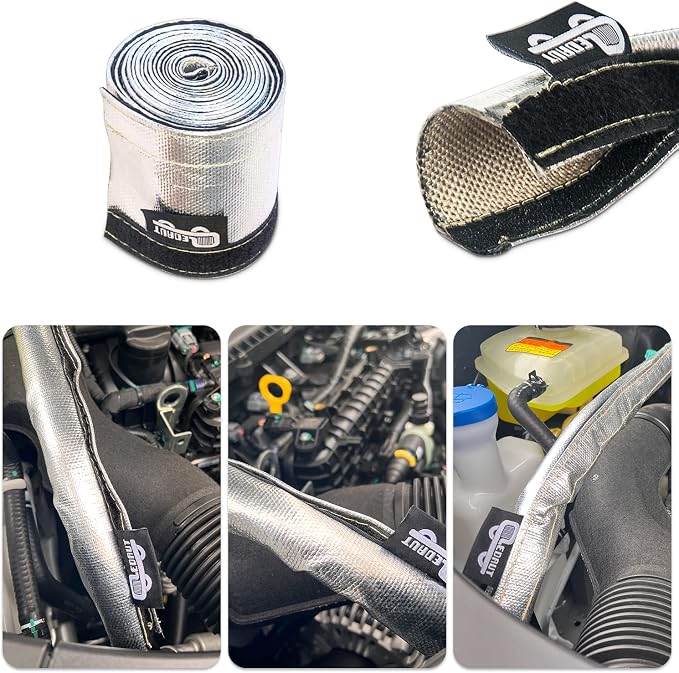 Heat Shroud Aluminized Sleeving Heat Shield fuel line wire heat sleeve - Image 4