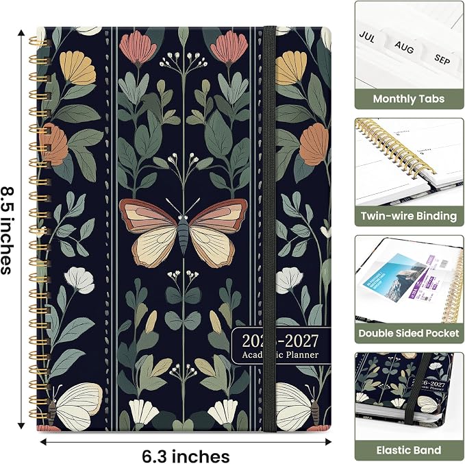 Planner 2026-2027, Academic Monthly and Weekly Calendar Planner - Image 4