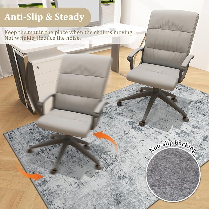 chakme Office Chair Mat for Hardwood Floor, Machine Wash - Image 5