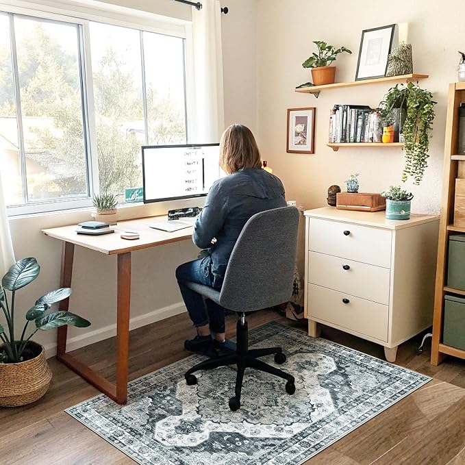 Office Chair Mat for Hardwood Floor&Tile Floor, Under Desk Rug for Rolling - Image 7
