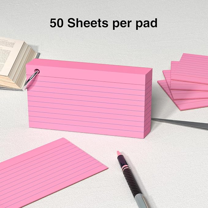 250 Count Pink Index Cards 3x5 Inch - Image 4