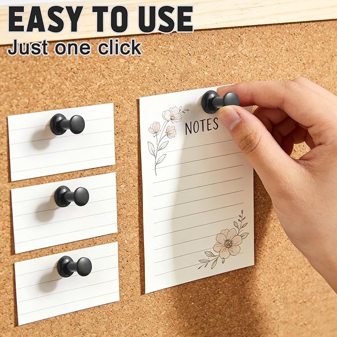 250 Count Push Pins Set Black Thumb Tacks - Image 3