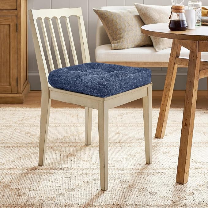 downluxe Chair Cushions for Dining Chairs 2 Pack, Tufted Indoor Chair Pads - Image 7
