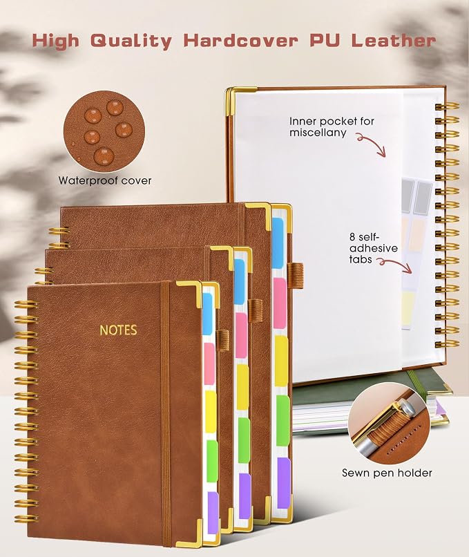 Hardcover Spiral Notebook 8.5"x11" Journal - Image 3