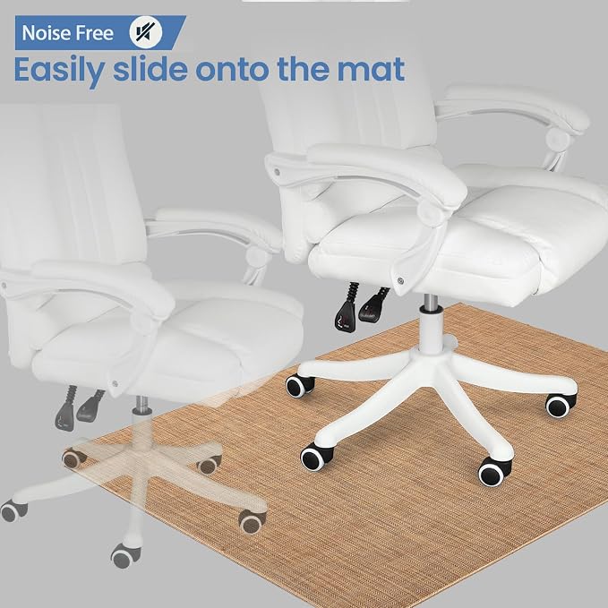 Office Chair Mat for Hardwood Floor, Large Anti-Slip Hard Floor Protector - Image 5