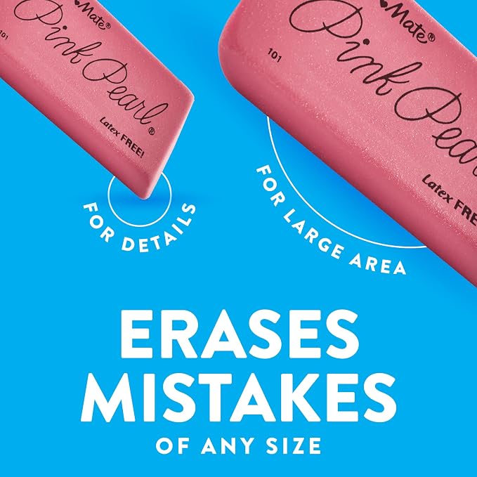 Paper Mate Pink Pearl Erasers - Image 6