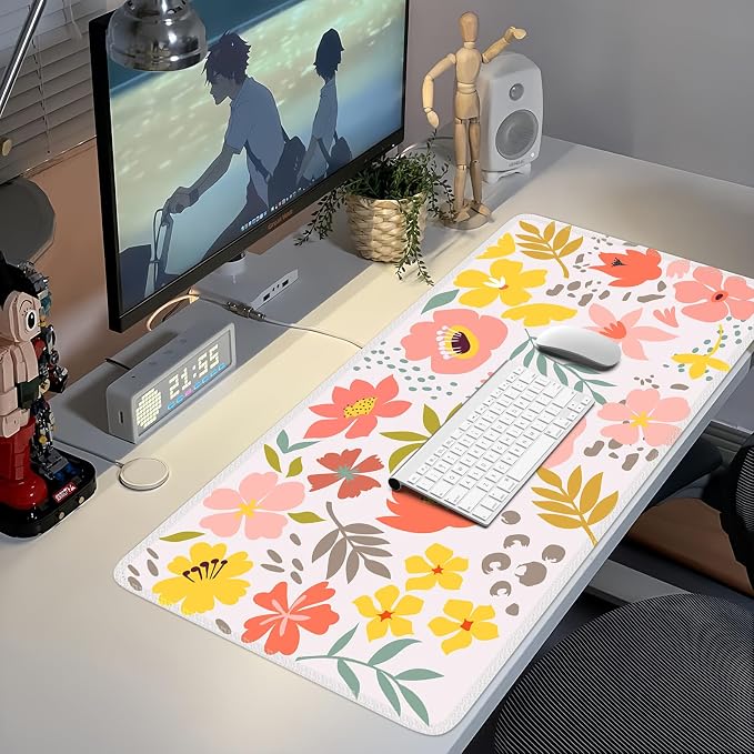 iCasso Desk Matt for Desktop, Cute Desk Pad Mat, XXL Large Mouse Pad, Anti-Slip - Image 6