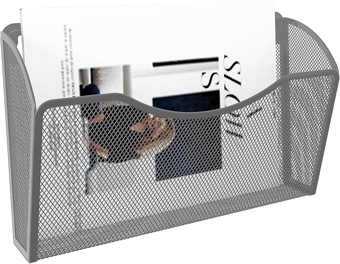 EasyPAG Single Pocket Wall File Organizer, Mesh Hanging File Folder Organizer - Image 2