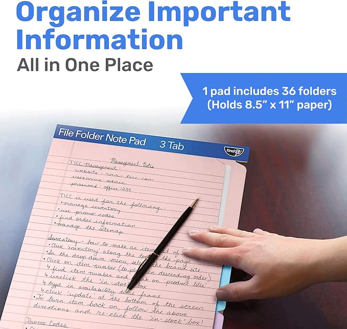 Find It File Folder Notepad - Image 2