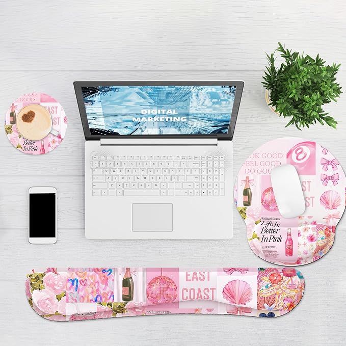 Ergonomic Mouse Pad with Wrist Rest and Keyboard Wrist Rest, Mousepad and Wrist - Image 6