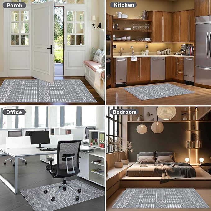 Office Chair Mat for Hardwood Floor&Tile Floor, Under Desk Rug for Rolling - Image 6