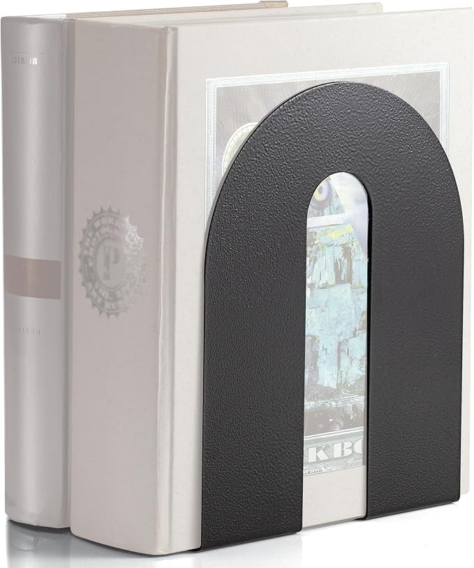 Officemate Heavy Weighted Bookends, Sturdy Office & Home Shelf Organizers by Officemate