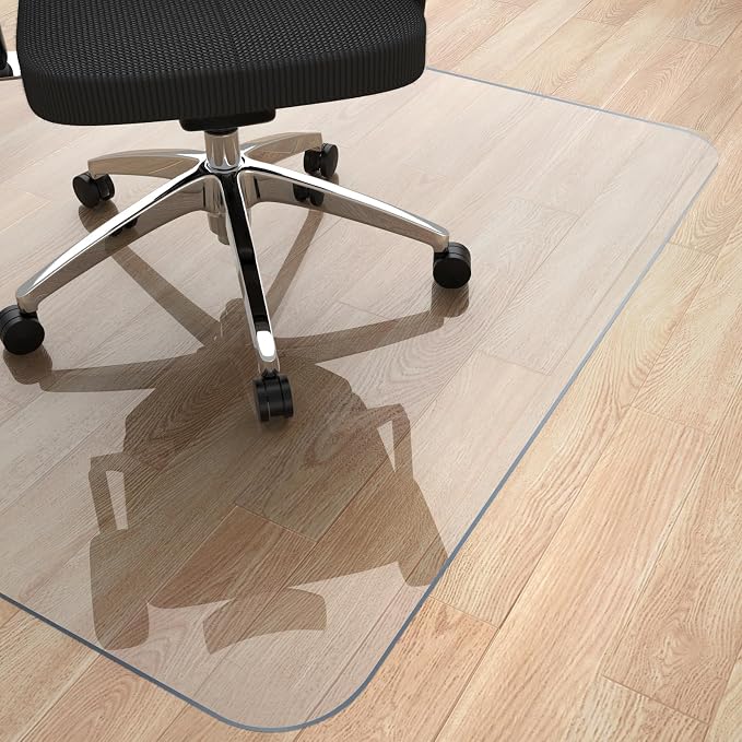 Yecaye Office Chair Mat for Hardwood Floor, PVC Heavy Duty Floor Protector for by Yecaye