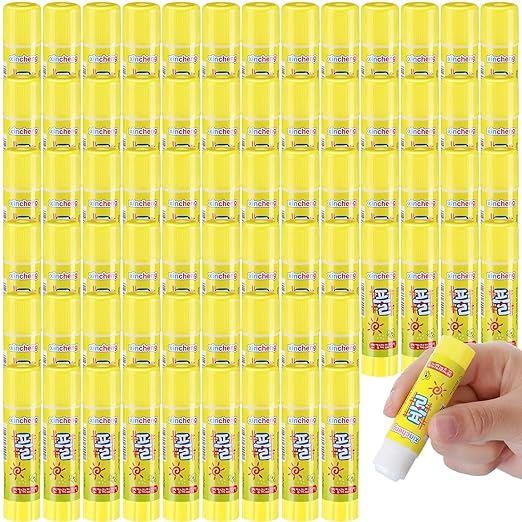 100 Pcs White Glue Stick Washable Glue Stick for Crafts Home School Classroom Students Teachers Employees Scrapbooking Crafting Supplies, 0.32 Ounce-DeskLoop Office
