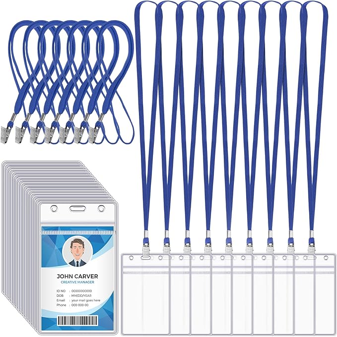 Marspark 100 Pcs ID Badge Holder by Marspark
