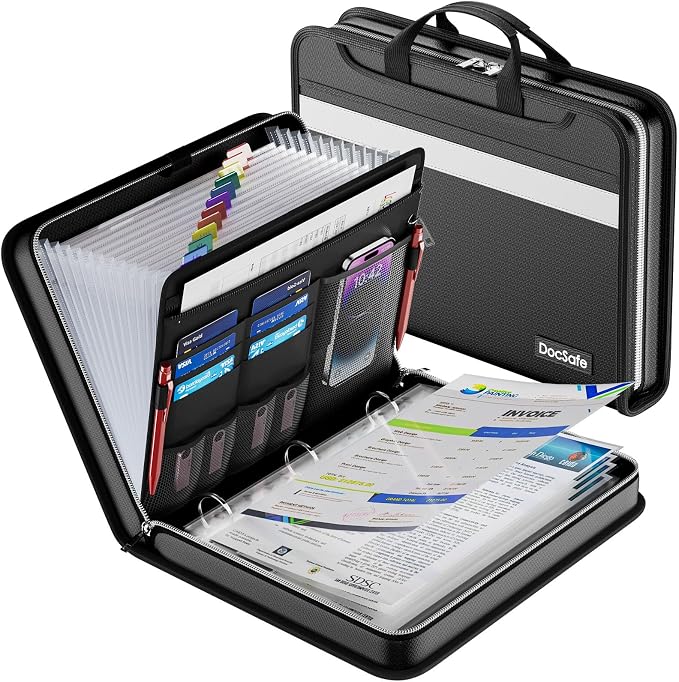 DocSafe File Organizer Zipper Binder by DocSafe