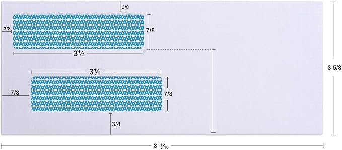 Aimoh 500#8 Double Window Gummed Security Envelopes - Image 4