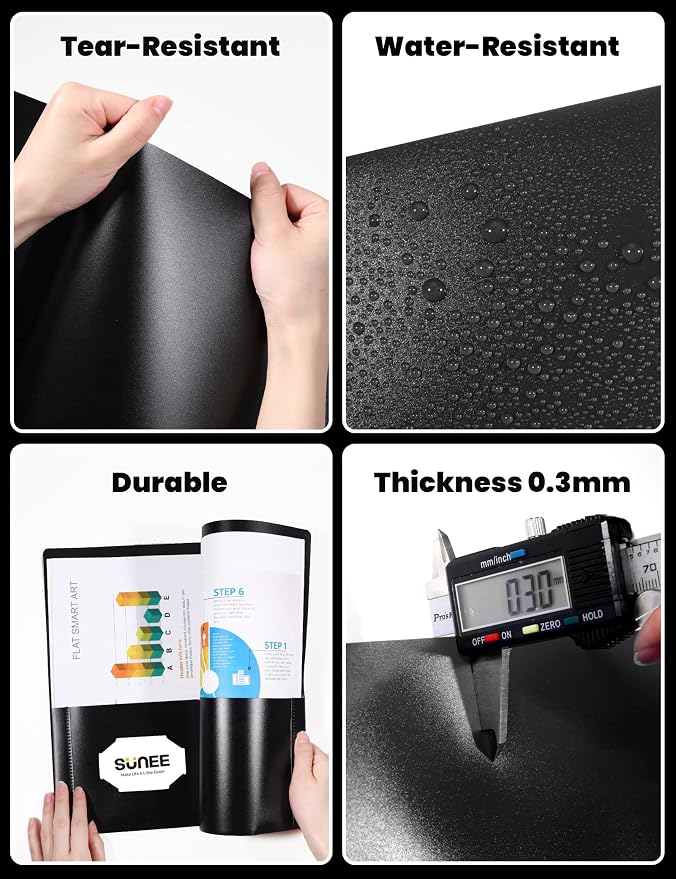 SUNEE 2 Pocket Folders Heavy Duty Plastic Folders - Image 3