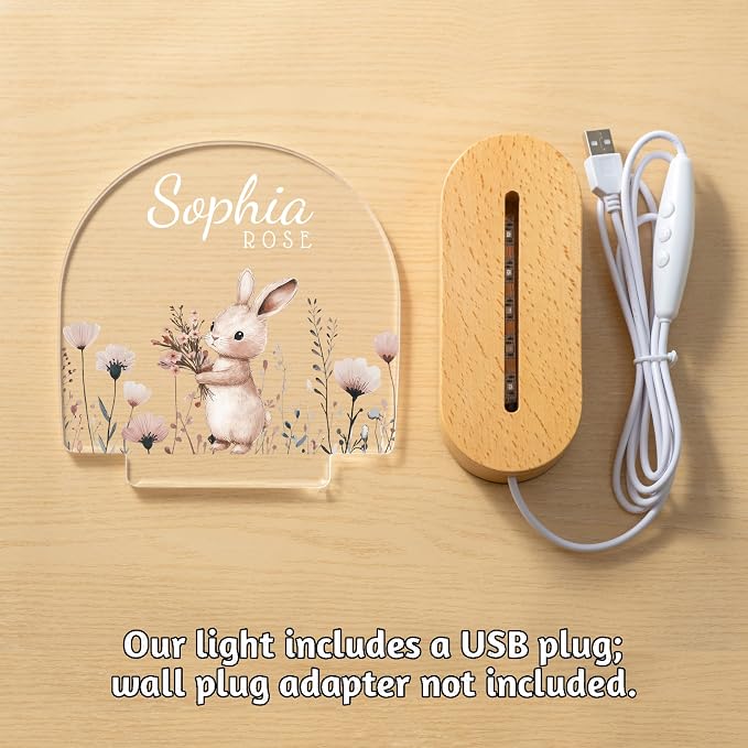 7GEEFT Personalized Baby Gifts for Kids, Custom Animal Acrylic Plaque Sign Name - Image 6