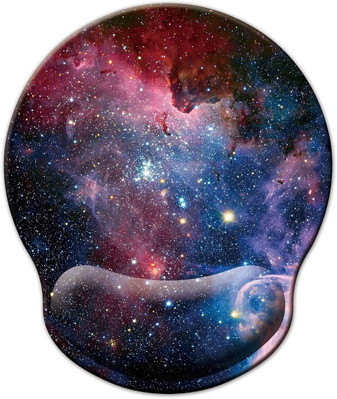 Mouse Pad with Wrist Support, Ergonomic Mouse Pad with Memory Foam Wrist Rest by LIZPARE
