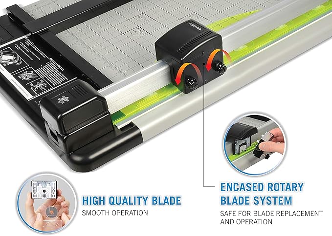 Carl Manufacturing 12210 Heavy-Duty Trimmer 12-Inch 36 Sht Cap. 14-Inch x12-1/4-Inch x3/4-Inch GY-DeskLoop Office