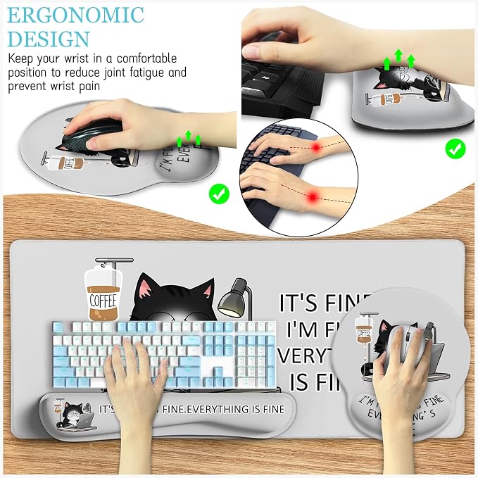 LIMKRIAN Cat Ergonomic Mouse Pad - Image 6