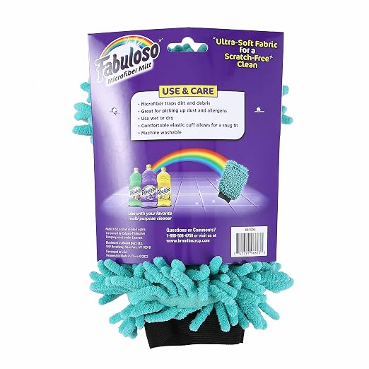 Fabuloso Microfiber Cleaning Mitt Glove, Lint-Free Scratch-Free Dusting and - Image 6