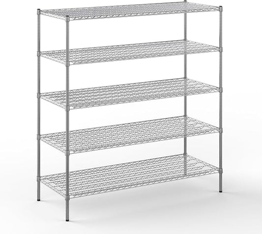 Regal Altair 24" Deep x 60" Wide x 64" Height Wire Shelving Kit | 5-Tier | NSF by Regal+Altair