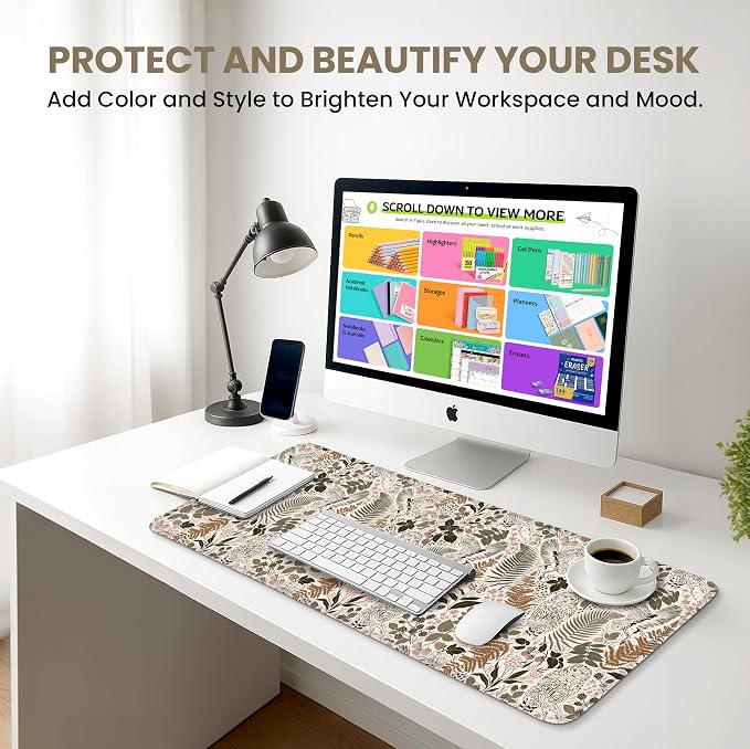 Large Mouse Pad for Desktop, Cute Desk Mat Pad Protector for Work & Gaming - Image 6