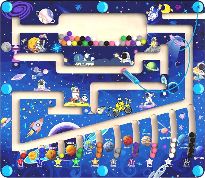 Magnetic Color and Number Maze by MTYOKILN