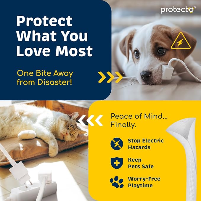 PROTECTO Heavy Duty Dog & Cat Cord Protector 10ft Long Sleeve, Easy-to-Use 1/2 - Image 3
