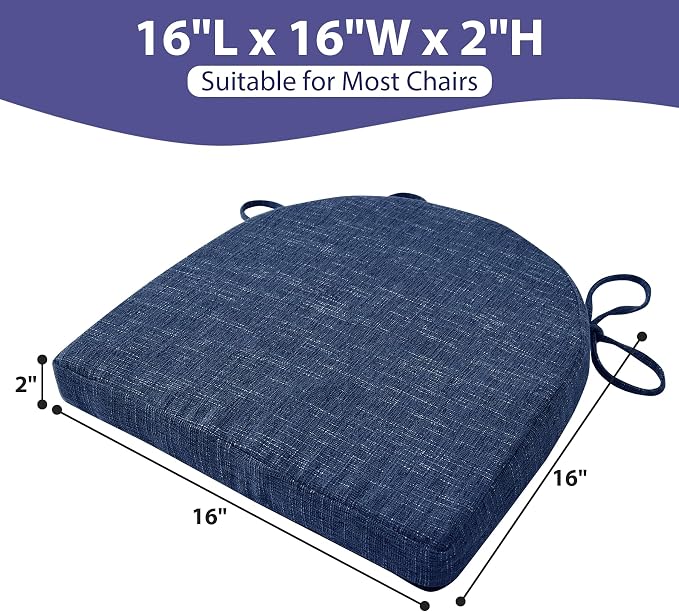 IPYNBAP Chair Cushions for Dining Chairs, Kitchen Chair Cushions, Non Slip - Image 3