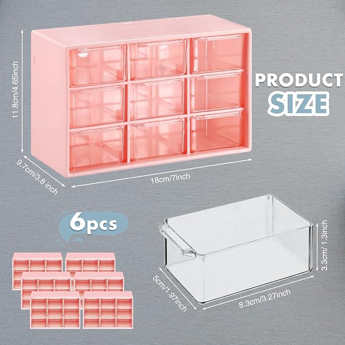 Amyhill 6 Pcs Mini Drawer Organizer Small Organizer - Image 3